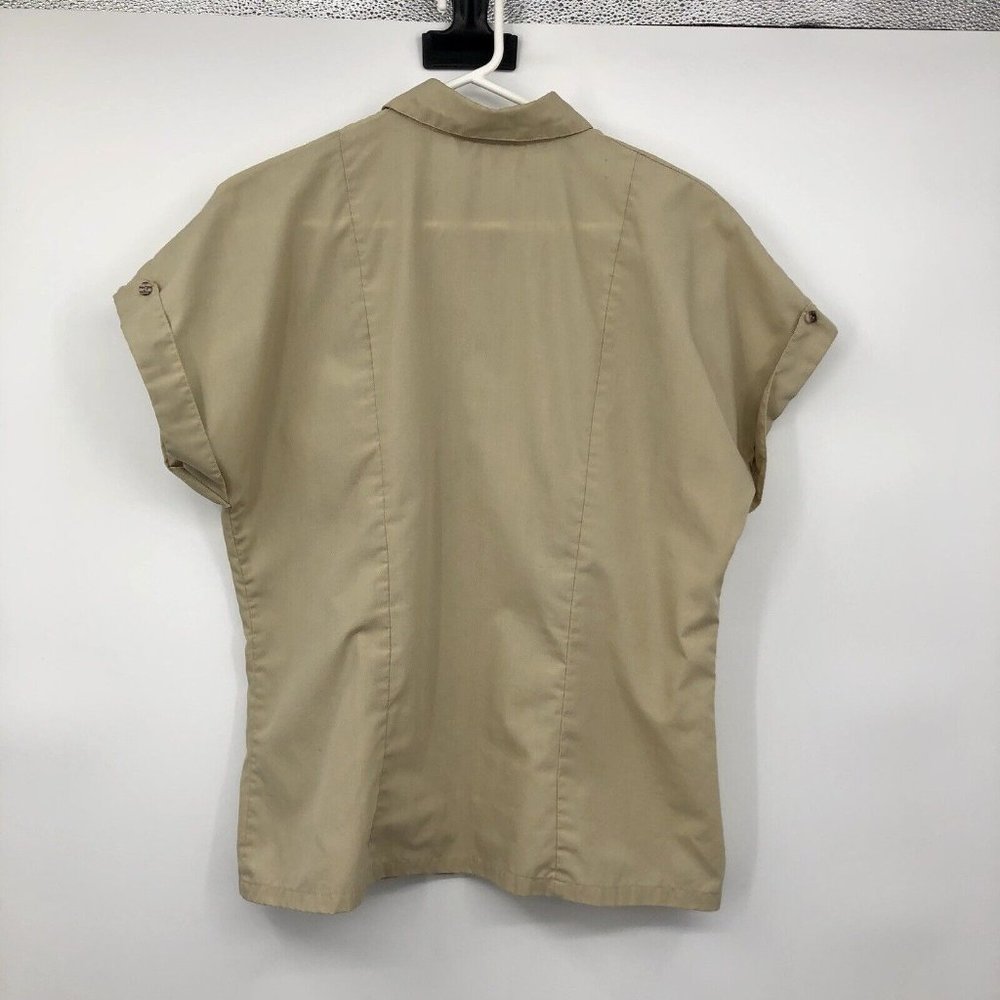 Vintage Update The Anthony Collection Blouse Womens 10 Used Khaki - Picture 2 of 16